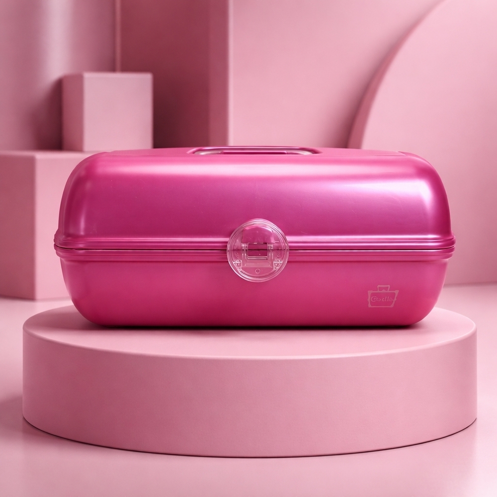 80/90s CABOODLES Hot Pink Cosmetics Case